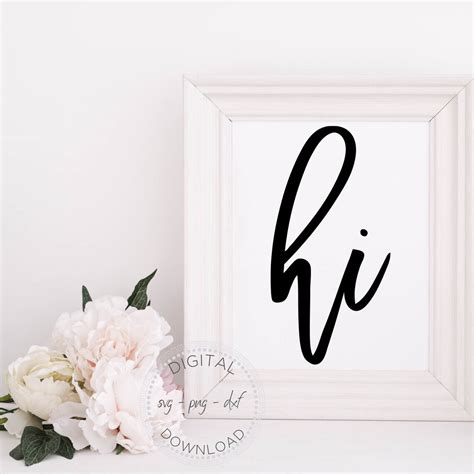 Hi Svg Farmhouse Sign Svg Welcome Hello Cut File Home Etsy