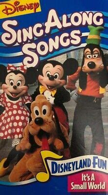 Walt Disney’s Sing Along Songs Disneyland Fun Small World VHS RARE ...