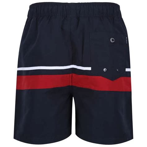 Ben Sherman Mens Swim Short Navy Blazer Red White Stripes Sportpur