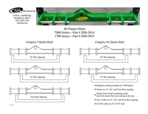 Offset Point Planter Hitch For John Deere Series Ndy