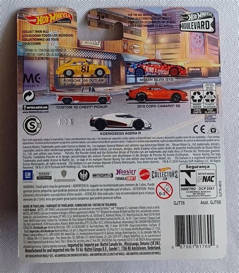 2020 HOT WHEELS BOULEVARD GARAGE OF LEGENDS 2018 COPO CAMARO SS