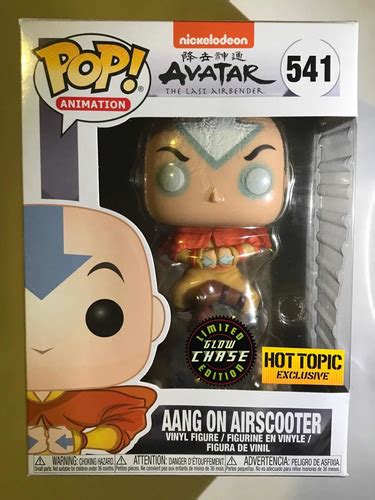 Funko Pop Aang On Airscooter Chase Gitd Exclusivo Hot Topic Cuotas Sin Inter S