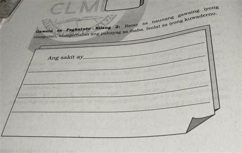 Gawa Sa Pagkatuto Bilang 2 Batay Sa Naunang Gawain Iyong Sinagot On