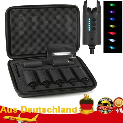 LIXADA ANGEL BERGER Funk Bissanzeiger Set LED Digital Bite Alarm Mit