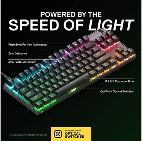 Steelseries Apex 9 Tkl Hotswap Optical Gaming Keyboard Startech Store