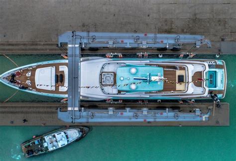 Metre Crn Superyacht Launched And Named Latona Yacht Harbour