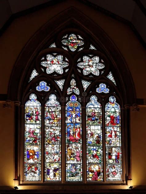 Stained Glass Window of the Chapel of Balliol College Editorial Photo ...