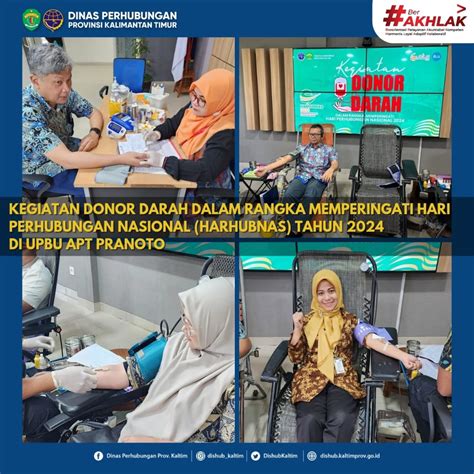 Kegiatan Donor Darah Dalam Rangka Memperingati Hari Perhubungan