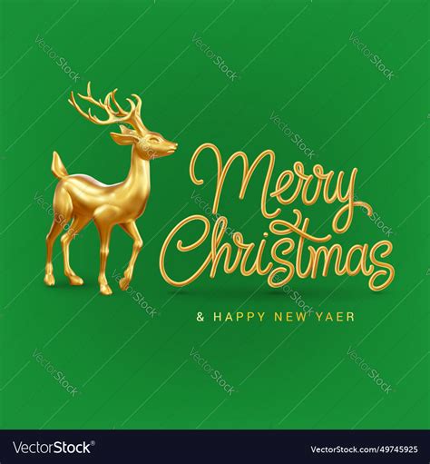 Christmas deer Royalty Free Vector Image - VectorStock