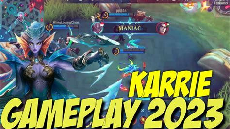 Karrie Gameplay Auto Win Mobile Legend YouTube