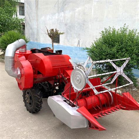 Walking Tractor Paddy Rice Machine Reaper Grass Cutter Wheat Mini Harvester