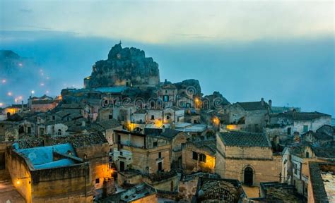 Monumental Architecture of Matera, Basilicata, Italy Stock Photo ...