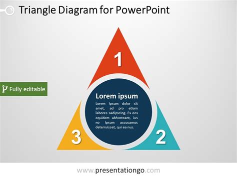 Free Triangle Powerpoint Diagram Powerpoint Diagrams Pinterest