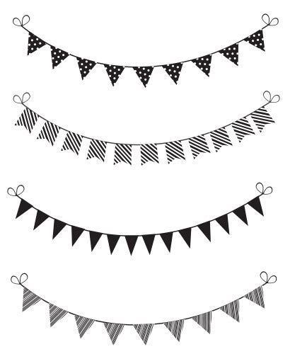 Bunting Royalty Free Vector Image Vectorstock