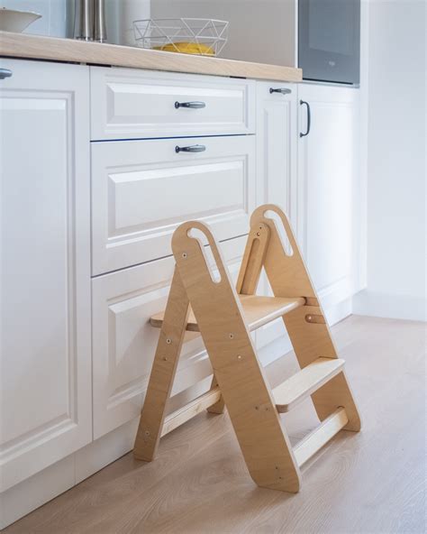 Wooden Kitchen Step Stool