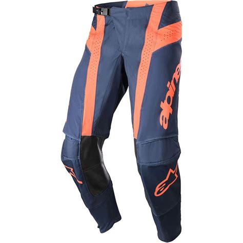 Pantalon Cross TECHSTAR ARCH ALPINESTARS Bleu Marine Orange MAXXESS