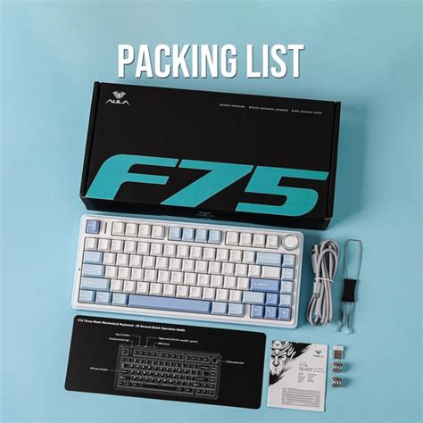 Epomaker X Aula F75 Sea Salt Blue LEDs RGB Hot Swap TTC Crescent Preisvergleich Geizhals