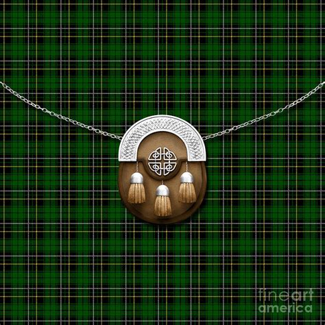 Macalpine Tartan And Sporran Digital Art By Chris Macdonald