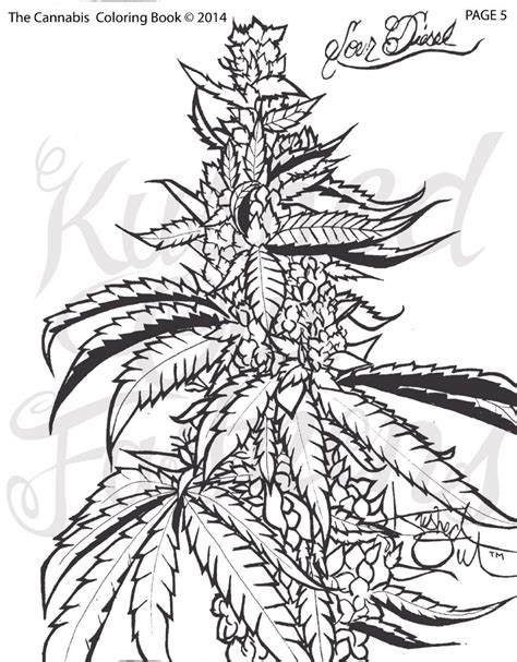 Printable Weed Coloring Pages