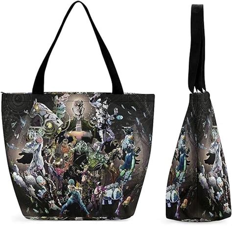 Jojo S Bizarre Adventure Canvas Tote Bag Large Tote Bag Wallet One Shoulder Shopping Bag With