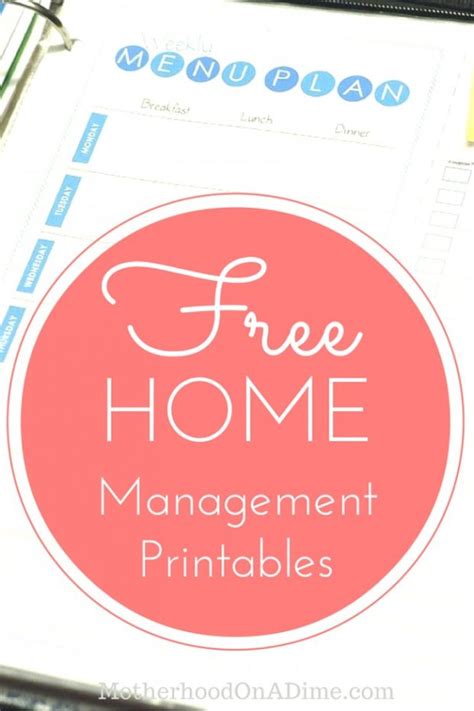 Free Home Management Binder Printables How To Make A Home