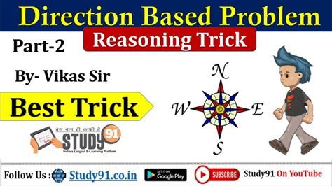 Direction Sense Test Reasoning Tricks By Vikas Sir Solve