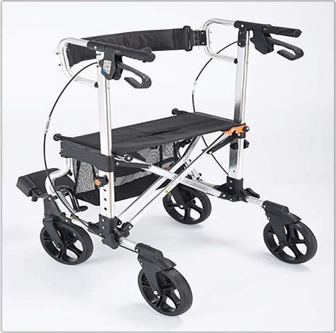 XIHAA Andador Con Ruedas Y Asiento Resistente Altura Ajustable