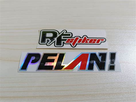 Stiker Pelan Cutting Sticker Motor Pelan Viral Lazada Indonesia