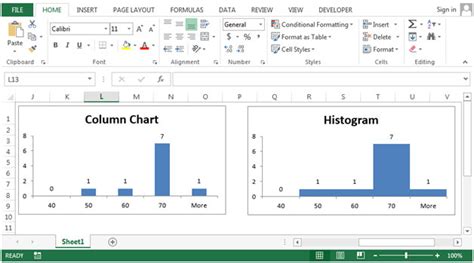 Histograms in Microsoft Excel 2010 | Tips