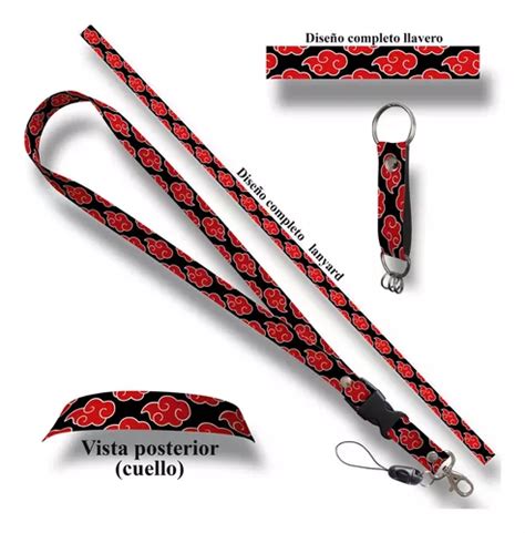 Lanyard Porta Gafete Porta Credencial Naruto Saske Meses Sin Intereses