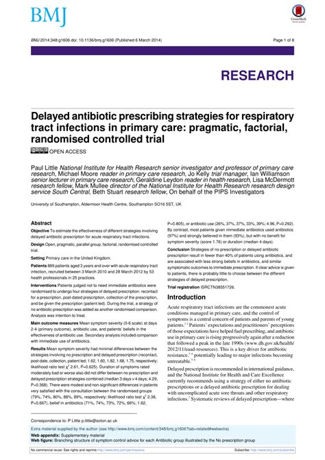 Pdf Delayed Antibiotic Prescribing Strategies For Respiratory Tract Infections In Primary Care