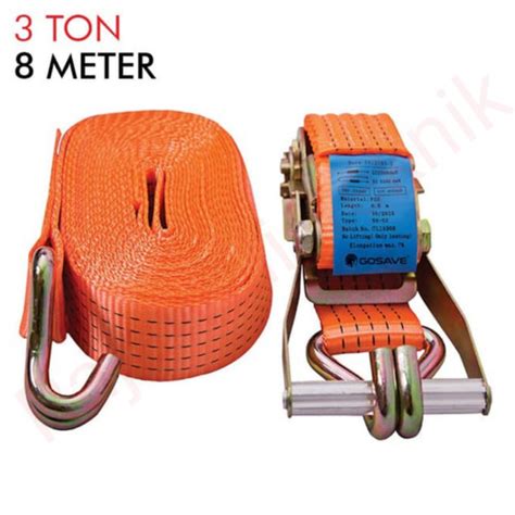 Jual Webbing Cargo Lashing Belt Ratchet Tie Down Trackbelt Ton M