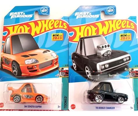 Hot Wheels Fast Furious Velozes Furiosos Set Supra E Dodge MercadoLivre