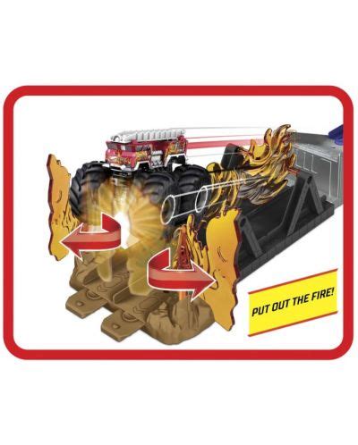 Игрален комплект Hot Wheels Monster Truck Огнена битка Отлична цена Ozone bg