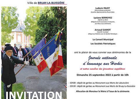 Journ E Nationale Dhommage Aux Harkis Ville De Bruay La Buissi Re