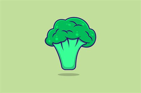 Premium Vector Broccoli Fresh Vegetable Vector Illustration