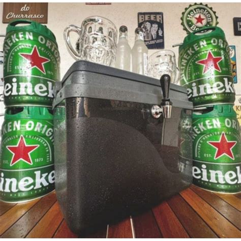 Chopeira Port Til Para Barril Heineken Torn Plastic Cores Escorrega