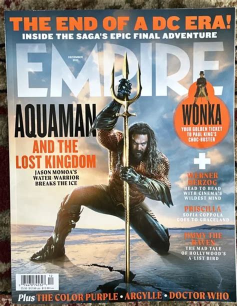 Empire Magazine December Aquaman And The Lost Kingdom Jason Momoa