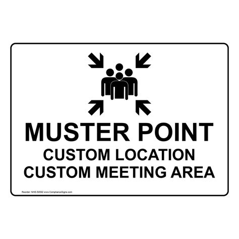 Muster Point Location Sign Nhe 50592