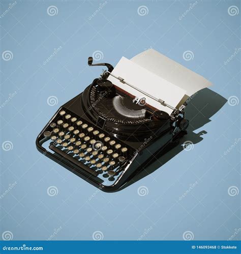 Professional Vintage Typewriter Stock Illustration Illustration Of