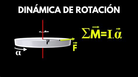 Dinámica de rotación ecuación fundamental Explicación y ejercicio