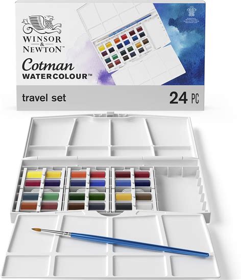 Estojo Aquarela Winsor Newton Cotman Paiting Plus C 25 Peças Amazon