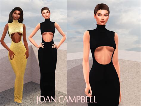 Joan Campbell Beauty S Ariana Dress Sims Mods Clothes Sims