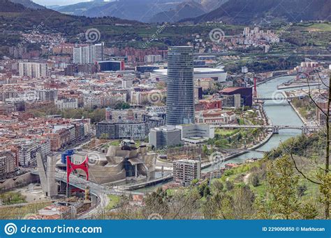 Bilbao Spain Views Across The City Of Bilbao From Mirador De