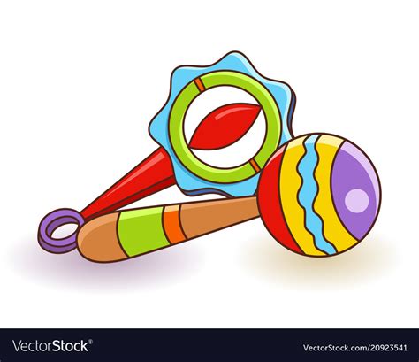 Baby Rattles Icon Royalty Free Vector Image Vectorstock