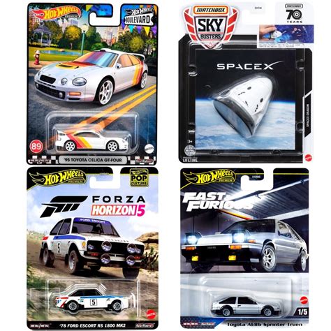 Hot Wheels Premium Fast Furious Toyota AE Sprinter Trueno Forza Horizon Ford