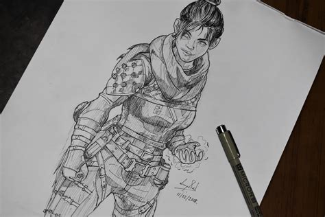 Apex Legends Wraith Drawing - Frikilo Quesea