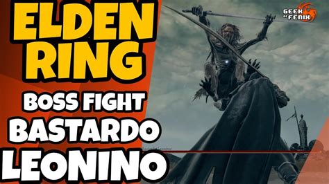 Elden Ring Bastardo Leonino Boss Fight Ps K Fps Youtube