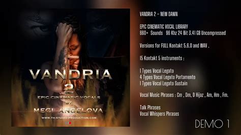 Vandria 2 New Dawnepic Cinematic Vocal Library By Megi Angelova And Th