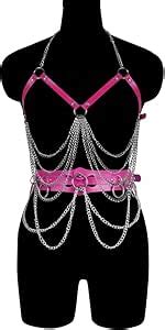 Amazon Pu Leather Harness Women Corset Garter Belt Body Luxury Lingerie Set Sword Belt Punk